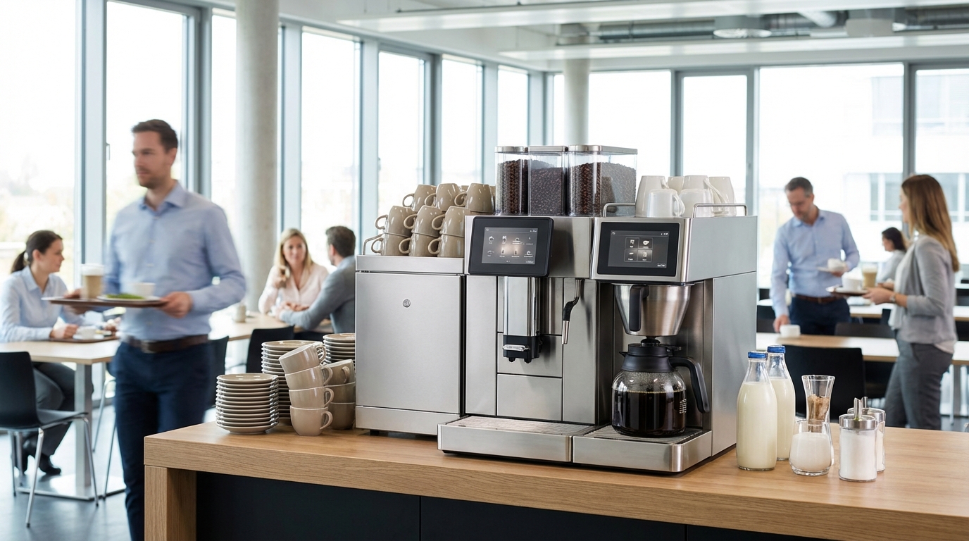 Leie kaffemaskin til kantine